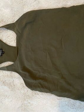 Express Olive Racerback Tank Top